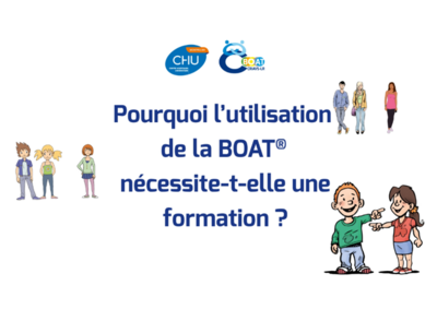 Visuel de la vidéo mise-en-ligne par le CHU de Montpellier en septembre 2025 : “Pourquoi l’utilisation de la BOAT nécessite-t-elle une formation ? BOAT : outil de prévention des violences sexuelles et sexistes pour professionnels travaillant auprès de mineurs âgés de 5 à 18 ans.