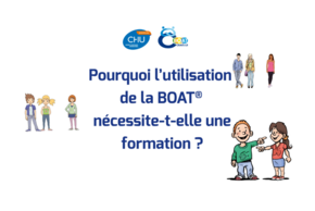 Visuel de la vidéo mise-en-ligne par le CHU de Montpellier en septembre 2025 : “Pourquoi l’utilisation de la BOAT nécessite-t-elle une formation ? BOAT : outil de prévention des violences sexuelles et sexistes pour professionnels travaillant auprès de mineurs âgés de 5 à 18 ans.